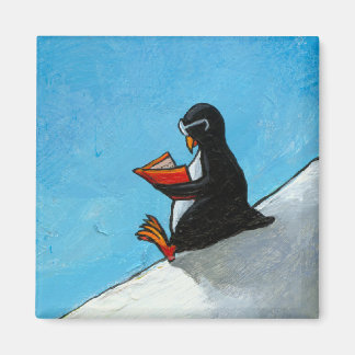 Pinguin Art lustige niedliche Vogel in Brillen les Magnet