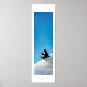 Pinguin Art lustige niedliche Vogel in Brillen les Poster