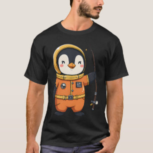 Pinguin Astronaut Angelangeneuer T-Shirt