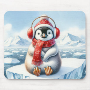 Pinguin auf einem Eisberg Mousepad