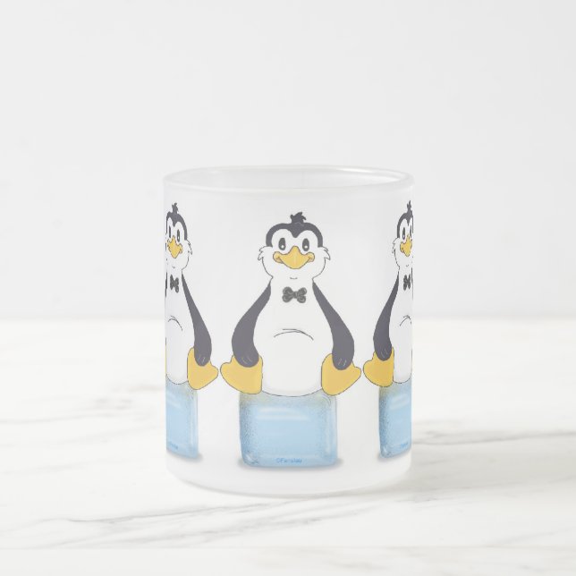 Pinguin auf Eis Mattglastasse (Mittel)