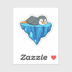 Pinguin auf Eisscholle Aufkleber