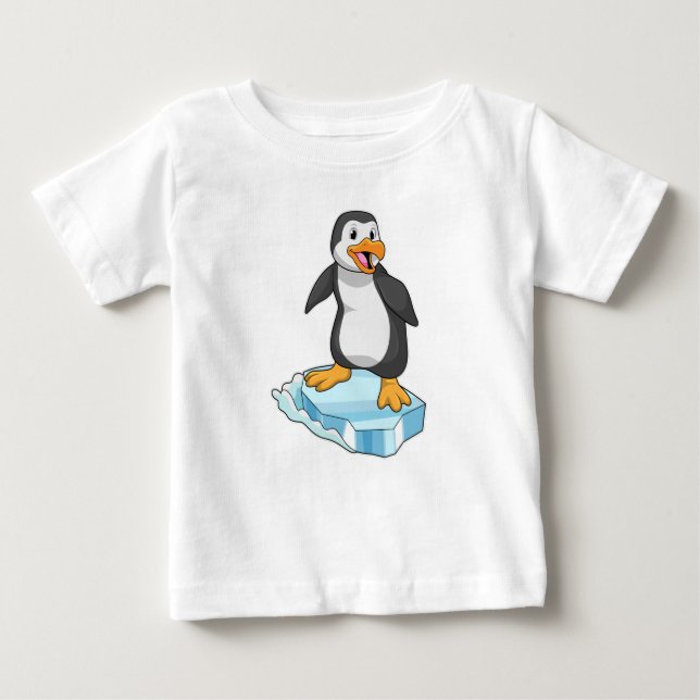 Pinguin auf Eisscholle Baby T-shirt (Vorderseite)
