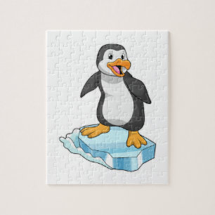 Pinguin auf Eisscholle Puzzle