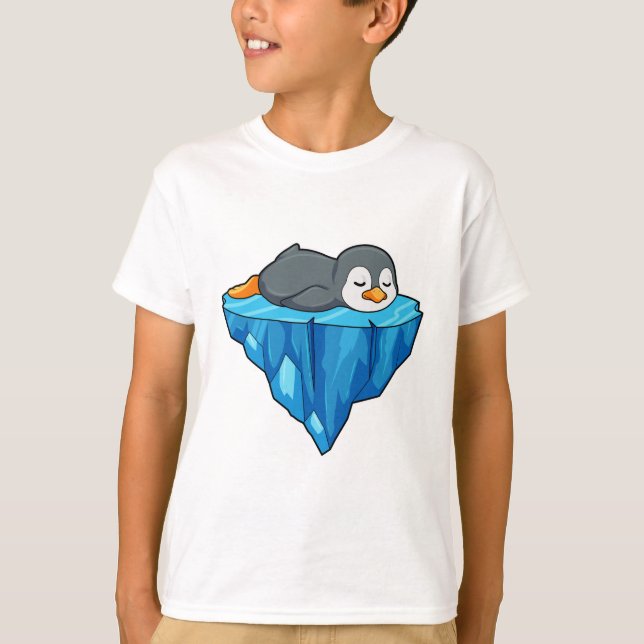 Pinguin auf Eisscholle T-Shirt (Vorderseite)