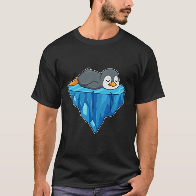 Pinguin auf Eisscholle T-Shirt (Vorderseite)