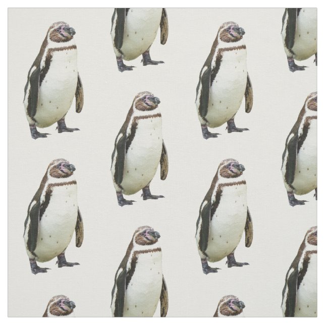 Pinguin auf Weiß Stoff (Muster)
