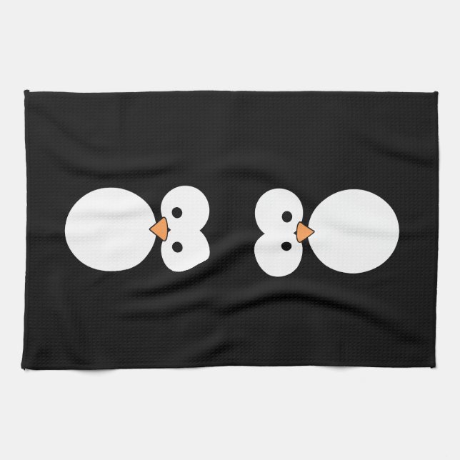 Pinguin-Augen Küchentuch (Horizontal)
