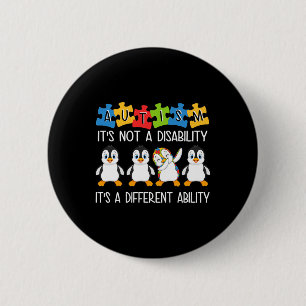 Pinguin Autismus ist keine Behinderung, sondern ei Button