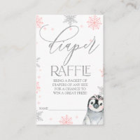 Pinguin Baby Duwer Diaper Rafflett-Ticket einfügen