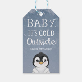 Pinguin Baby Es ist kalte Außendusche Geschenkanhänger