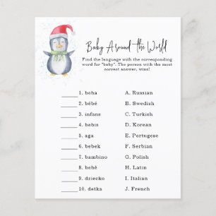 Pinguin - Baby rund um das Weltspiel