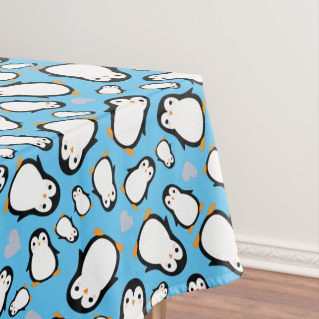 Pinguin-Babydusche Tischdecke (Beispiel)