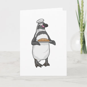 Pinguin Bäcker Brot Karte