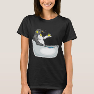 Pinguin Badewanne Ente T-Shirt