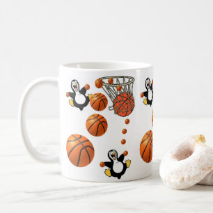 Pinguin Basketball Net Tasse