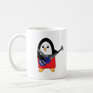 Pinguin Bass Player Niedlich Kaffeetasse