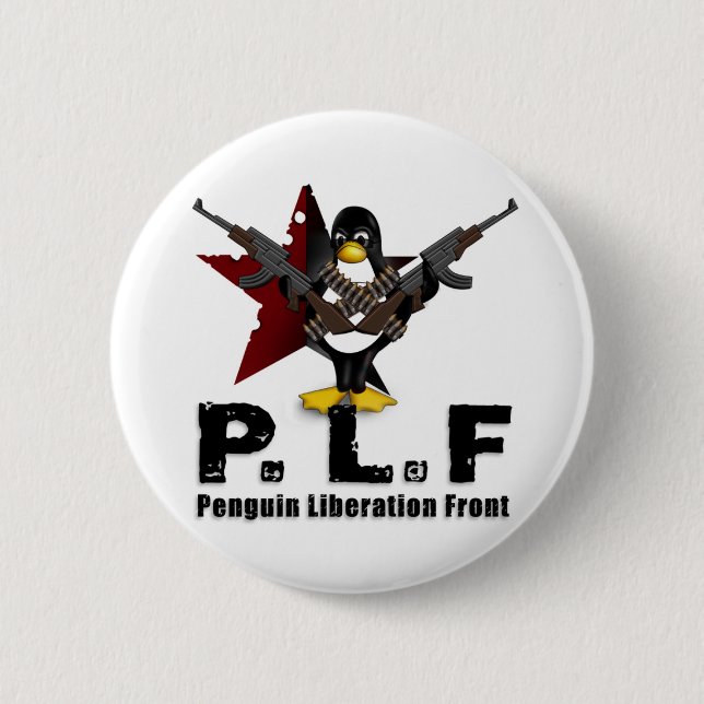 Pinguin-Befreiungs-Front Button (Vorderseite)