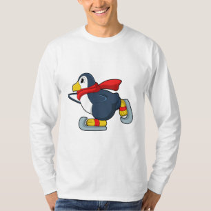 Pinguin bei Ice-Skaten mit Ice-Skaten.PNG T-Shirt