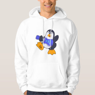 Pinguin bei Musik mit Gitarre Hoodie
