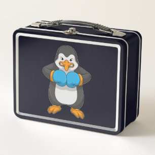 Pinguin beim Boxen mit Boxhandschuhen