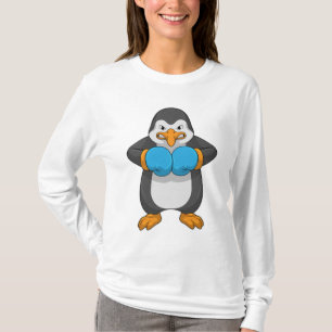 Pinguin beim Boxen mit Boxhandschuhen T-Shirt