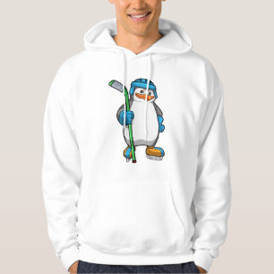 Pinguin beim Eishockey mit Eishockeyschläger Hoodie