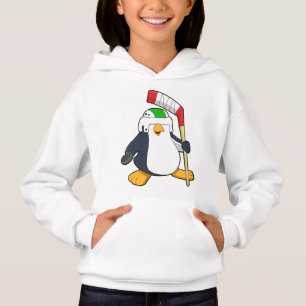 Pinguin beim Eishockey mit Eishockeyschläger Hoodie