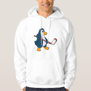 Pinguin beim Eishockey mit Eishockeyschläger Hoodie