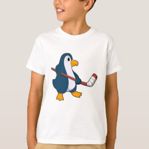Pinguin beim Eishockey mit Eishockeyschläger T-Shirt