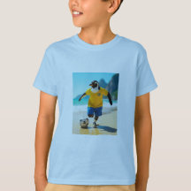 Pinguin beim Fußballspielen T - Shirt