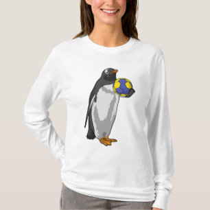 Pinguin beim Handball Sports T-Shirt