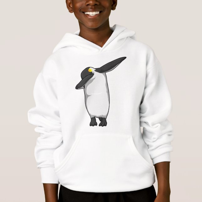 Pinguin beim Hip Hop Dance Dab Hoodie (Vorderseite)