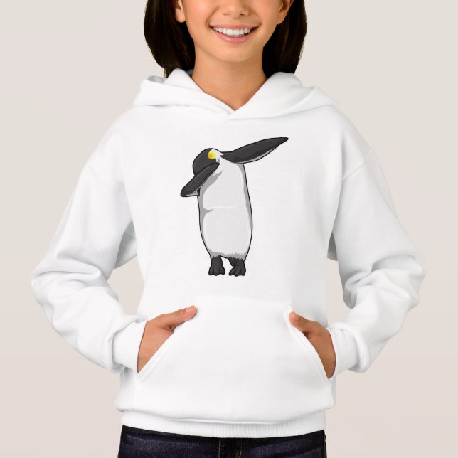 Pinguin beim Hip Hop Dance Dab Hoodie (Vorderseite)