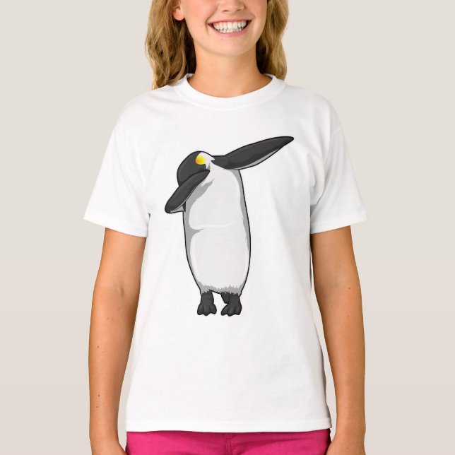 Pinguin beim Hip Hop Dance Dab T-Shirt (Vorderseite)