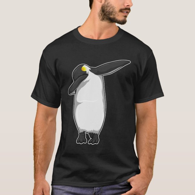Pinguin beim Hip Hop Dance Dab T-Shirt (Vorderseite)