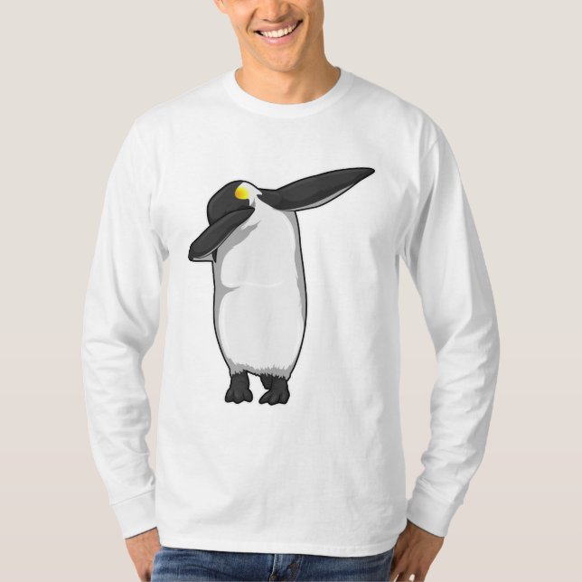 Pinguin beim Hip Hop Dance Dab T-Shirt (Vorderseite)