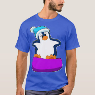 Pinguin beim Snowboarden mit Snowboard T-Shirt