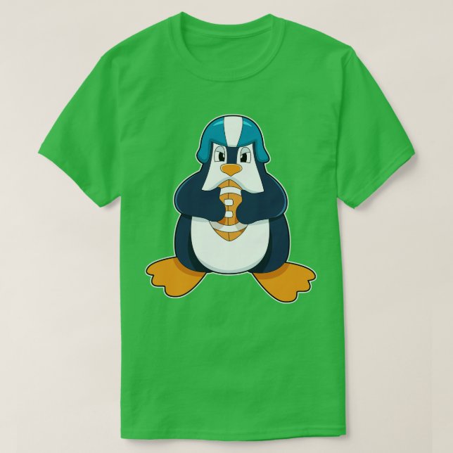 Pinguin beim Sport T-Shirt (Design vorne)