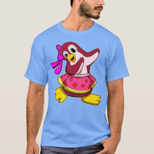 Pinguin beim Tanz mit dem Rock T-Shirt