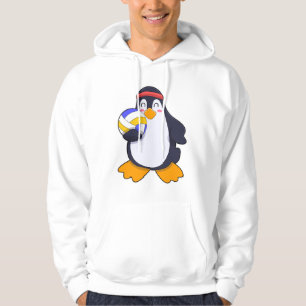 Pinguin beim Volleyball-Sport Hoodie