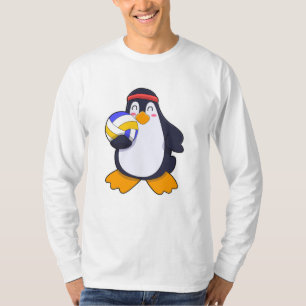 Pinguin beim Volleyball-Sport T-Shirt