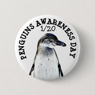 Pinguin-Bewusstseinstag 21. Januar Feiertage Button
