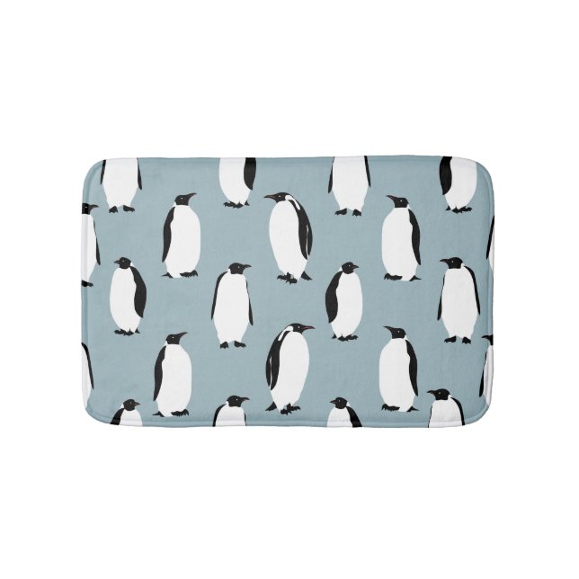 Pinguin Bird Animal Niedlich Pattern Badematte (Vorderseite)