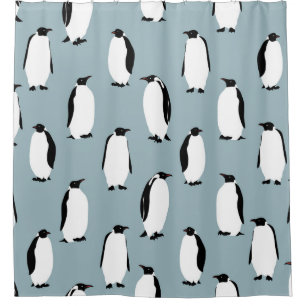 Pinguin Bird Animal Niedlich Pattern Duschvorhang