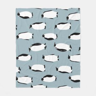 Pinguin Bird Animal Niedlich Pattern Fleecedecke