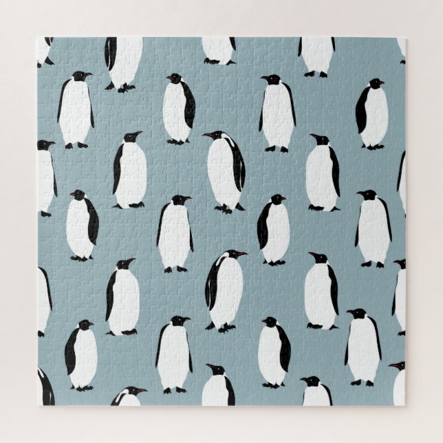 Pinguin Bird Animal Niedlich Pattern Puzzle (Vertikal)