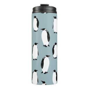 Pinguin Bird Animal Niedlich Pattern Thermosbecher