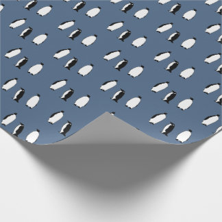 Pinguin Bird Blue Antarktic Animal Polar Geschenkpapier