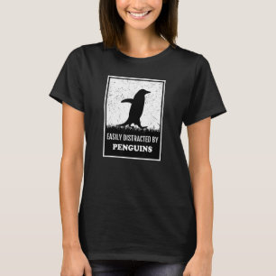 Pinguin Bird-Silhouette leicht durch Peng abgelenk T-Shirt